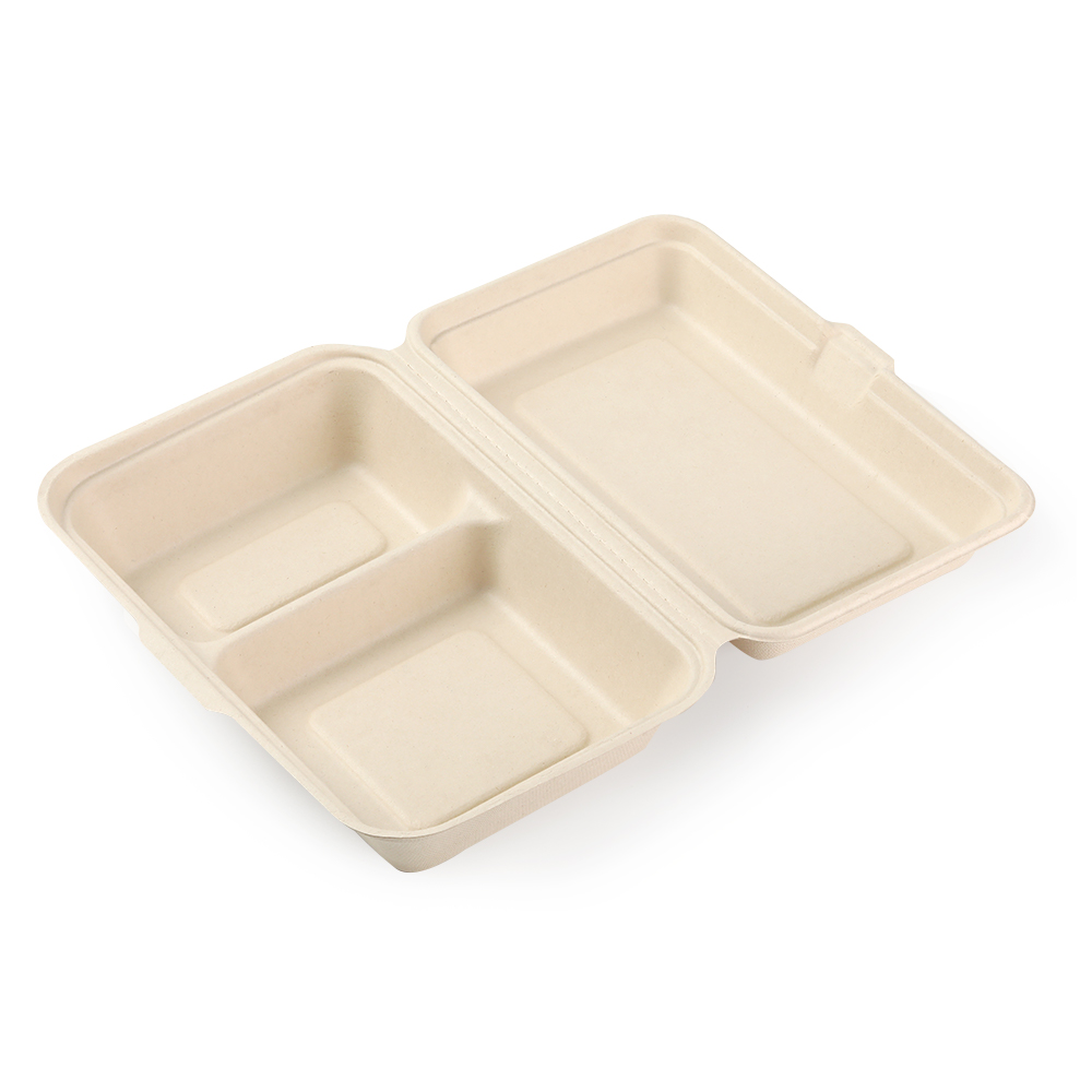 9x6inch 2compartment lunch box