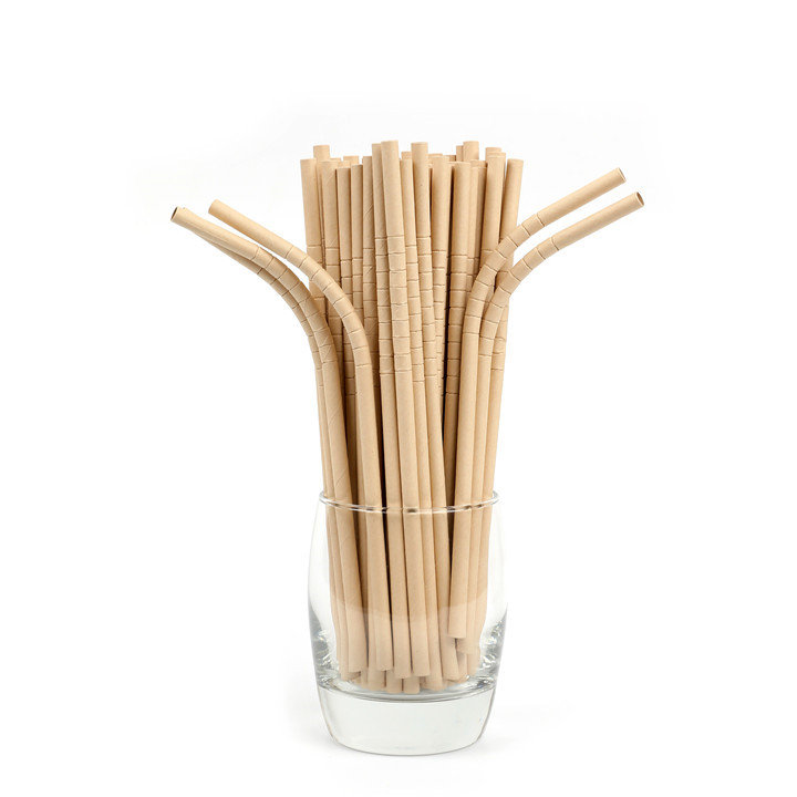 Bamboo pulp straw (Bendable)